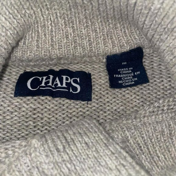 Chaps Ralph Lauren Colorblock Essential 1/4 Button Sweatshirt Mens Medium - Picture 3 of 4